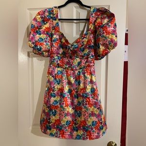 For Love and Lemons Merrill Puff Sleeve Dress